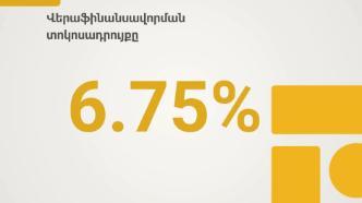 Վերաֆինանսավորման տոկոսադրույքն անփոփոխ՝ 6.75 տոկոս