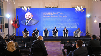 Martin Galstyan participated in the Centennial Conference of the Bank of Albania